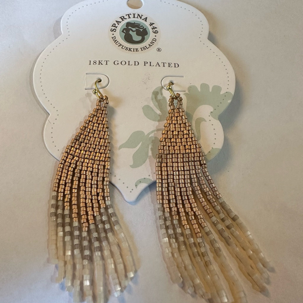 Spartina 18 Kt Gold Plated Nwt Earrings